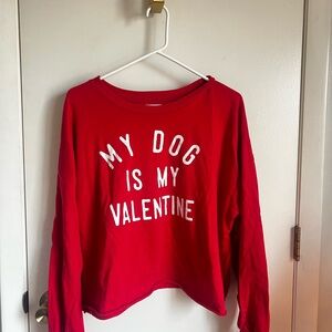 Grayson Threads Red Valentine's Pajama Top